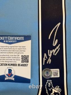Sergio Aguero 2011-12 Signed Manchester City Shirt With Becketts COA