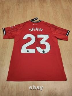 Shaw, Fernandes And Ugarte Signed Manchester United 25/26 Shirt With Proof