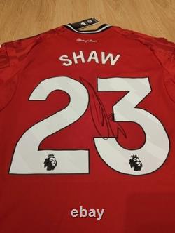 Shaw, Fernandes And Ugarte Signed Manchester United 25/26 Shirt With Proof