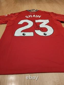 Shaw, Fernandes And Ugarte Signed Manchester United 25/26 Shirt With Proof