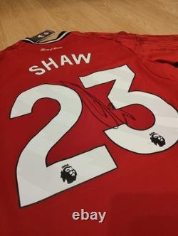 Shaw, Fernandes And Ugarte Signed Manchester United 25/26 Shirt With Proof