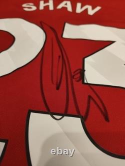 Shaw, Fernandes And Ugarte Signed Manchester United 25/26 Shirt With Proof