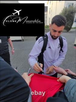 Shaw, Fernandes And Ugarte Signed Manchester United 25/26 Shirt With Proof