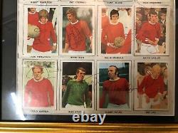 Signed 1969 Manchester United FKS album page George Best, Bobby Charlton