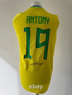 Signed ANTONY Shirt Brazil Brasil PROOF/COA Real Betis Manchester United