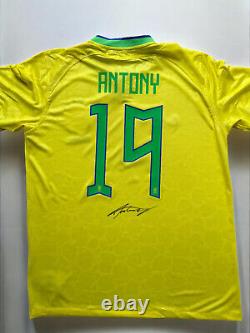 Signed ANTONY Shirt Brazil Brasil PROOF/COA Real Betis Manchester United
