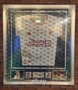 Signed Alejandro Garnacho Manchester Utd Icons FA Cup Framed Shirt WithCOA + PROOF