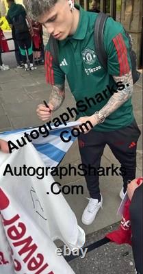 Signed Alejandro Garnacho Manchester Utd Icons FA Cup Framed Shirt WithCOA + PROOF