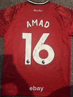 Signed Amad Diallo Manchester United Home Shirt 2025/26