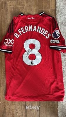 Signed Bruno Fernandes Manchester United 25/26 Home Shirt With Certificate