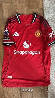 Signed Bruno Fernandes Manchester United 25/26 Home Shirt With Certificate