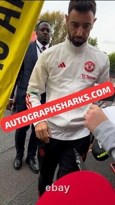 Signed Bruno Fernandes Manchester United L/S Autographed Shirt WithCOA See PROOF
