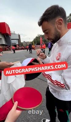 Signed Bruno Fernandes Manchester United L/S Autographed Shirt WithCOA See PROOF