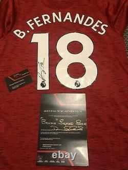 Signed Bruno Fernandes Manchester United Shirt