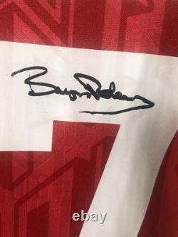 Signed Bryan Robson Manchester United 1993/94 Shirt COA