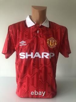 Signed Bryan Robson Manchester United 1993/94 Shirt COA