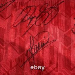 Signed Bryan Robson Ryan Giggs Manchester United Shirt With COA