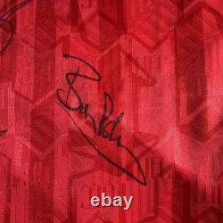Signed Bryan Robson Ryan Giggs Manchester United Shirt With COA