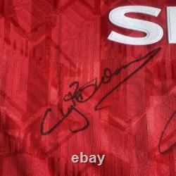 Signed Bryan Robson Ryan Giggs Manchester United Shirt With COA