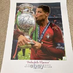 Signed CRISTIANO Ronaldo 18x24 Portugal Euro Manchester United Madrid Juventus