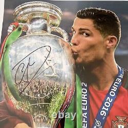 Signed CRISTIANO Ronaldo 18x24 Portugal Euro Manchester United Madrid Juventus