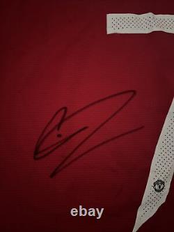 Signed Christiano Ronaldo Manchester United 2021/22 Home Shirt COA