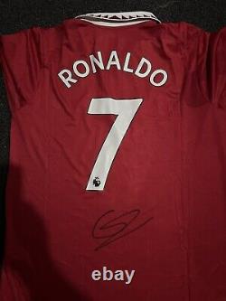 Signed Cristiano ronaldo Manchester United Signed shirt Man Utd Casemiro Proof