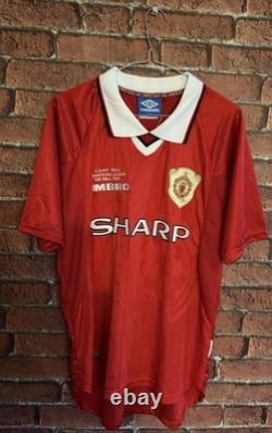 Signed Dennis Irwin Manchester United 1999 Autographed Shirt With COA & Proof