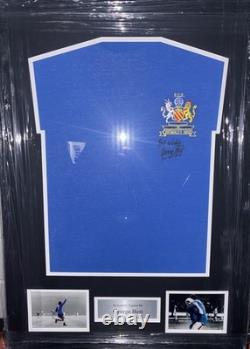 Signed Framed George Best Manchester United 1968 Away Shirt Northern Ireland 2
