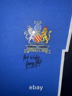 Signed Framed George Best Manchester United 1968 Away Shirt Northern Ireland 2