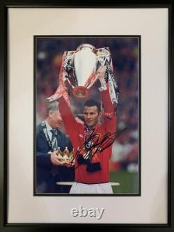 Signed Framed Ryan Giggs Manchester United Autograph Photo Wales