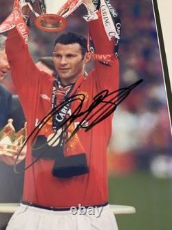 Signed Framed Ryan Giggs Manchester United Autograph Photo Wales