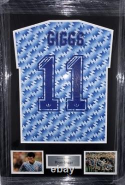 Signed Framed Ryan Giggs Manchester United Shirt 1992 Away Style