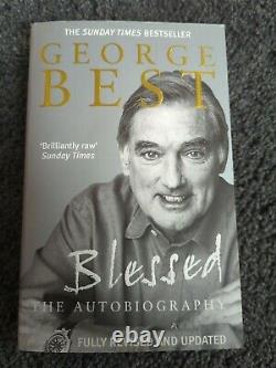 Signed George Best'Blessed' autobiography. Manchester United Collectors Item