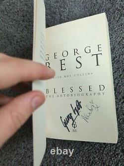 Signed George Best'Blessed' autobiography. Manchester United Collectors Item