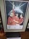 Signed George Best Bryan Robson and Eric Cantina Manchester United Art. Rare