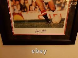 Signed George Best Manchester United Framed Wall Picture