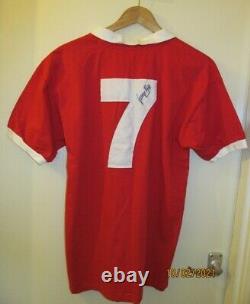 Signed George Best Manchester United Shirt. Size Med unworn. More photos added