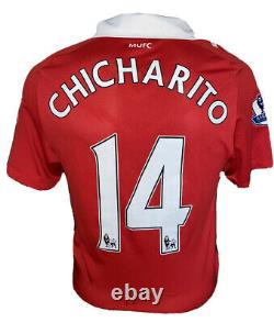 Signed Javier Chicarito Hernandez Manchester United Home Shirt Mexico