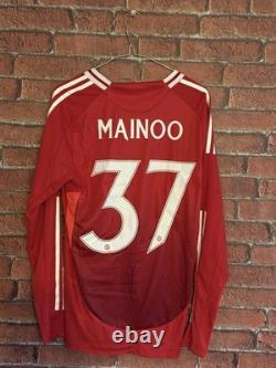 Signed Kobbie Mainoo Manchester United Autographed Home Shirt With COA & Proof