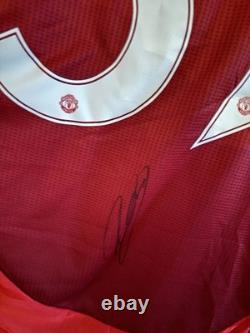 Signed Kobbie Mainoo Manchester United Autographed Home Shirt With COA & Proof