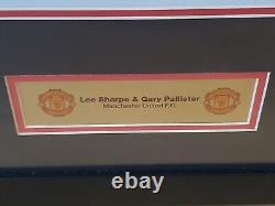 Signed Lee Sharpe & Gary Pallister Manchester United Framed Shirt