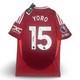 Signed Leny Yoro Official Manchester United Fc Football Shirt 2024/25 PROOF/COA