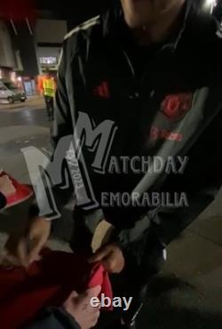 Signed MATTHIJS DE LIGT Manchester United 2024/25 Football Shirt COA & Proof