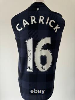 Signed MICHAEL CARRICK Retro Shirt Manchester United PROOF/COA England