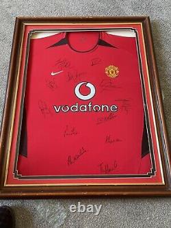 Signed Manchester United 2003-2004 Fa Cup Wnners Shirt Signed By Ronaldo