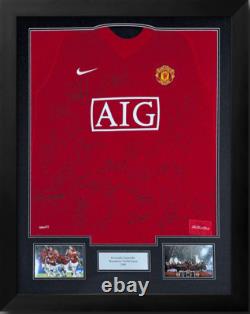 Signed Manchester United 2008 Shirt by the team with COA