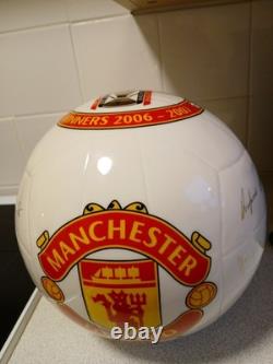 Signed Manchester United Ceramic Football