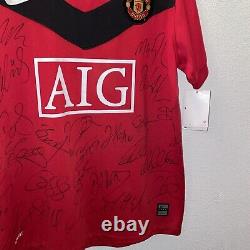 Signed Manchester United Football Shirt 2009/10 Home Nike Large BNWT