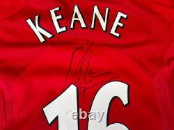Signed Manchester United Keane No. 16 Believed To Be A Player Issue Shirt No COA